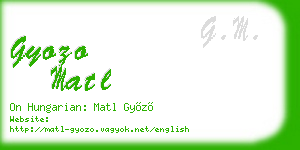 gyozo matl business card